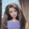 Barbie doll repainted head