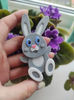 Funny bunny soap in hand