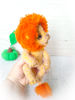 small knitted lion