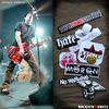 Deryck Whibley red gibson guitar stickers sum 41.png