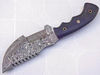 Custom Handmade Damascus Steel Hunting Knife, Outdoor Camping tracer Kit Knife.1.jpg