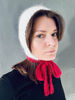 mink angora wool knitted bonnet hat with long stripes8.jpg