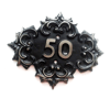 50 cast iron door address plaque vintage