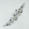 Blue crystal branch, Bridal vine, Rhinestone decoration, Sparkling hair slide, Headband, exhibition sample
