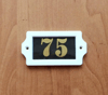 75 address plate door number sign plastic
