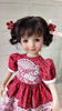 Red with white lace dress for Little Darlijg doll-4.jpg