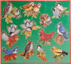 Forest Birds Ornaments cross stitch vintage pattern