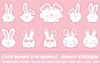 Cute bunny SVG bundle - Bunny stickers cover.jpg