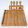 Bamboo Cheese Board And Knife Set – Wood Charcuterie Platter Serving Tray – Round Bamboo Cheese Board With Cutlery Set (Cheese Knives Included) - 27.jpg