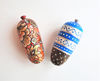 wooden cones christmas tree ornaments hand painted