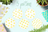 Pineapple seamless pattern variations