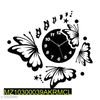 Wall Clock In Modern Fairy With Stars & Butterflie 0.png