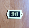 address number sign 90 door plate vintage