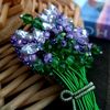 Brooch "Bouquet", Provence style,Accessory for clothes,Beautiful pin,Gift for her,Embroidery,Flowers,Swarovski crystals