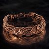pure copper wire wrapped bracelet bangle handmade jewelry weavig gewellery antique style art 7th 22nd anniversary gift her woman man (1).jpeg