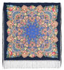 square wool shawl pavlovo posad wrap 1028-14