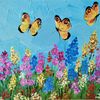 Flower-butterfly-painting-wildflowers-in-acrylic-framed-art-wall-decor.jpg