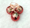 red balls soviet glass christmas ornaments vintage new
