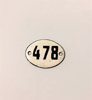 478 address room door number plate vintage