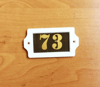 73 address apt door number sign plastic