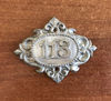 113 address metal door number plate antique
