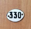 330 apartment door number sign vintage
