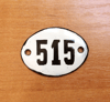 515 address sign vintage number plaque