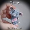 Mouse knitting pattern, cute knit toy pattern, knitted mice brooch, toy knitting pattern, tiny mouse tutorial DIY guide.jpg