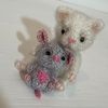 Mouse knitting pattern, cute knit toy pattern, knitted mice brooch, toy knitting pattern, tiny mouse tutorial DIY guide5.jpeg