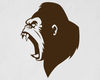 Angry Gorilla Face Sticker A Wild Animal Gorilla Head