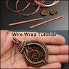 Wire wrapped ammonite pendant tutorials PDF