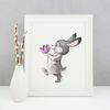 1 Funny Bunny with spring tulip cross stitch pattern cross stitch chart for home decor and gift.jpg