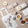 4 Funny Bunny with spring tulip cross stitch pattern cross stitch chart for home decor and gift.jpg