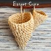 Basket Cone Knitting Pattern, farmhouse knitting decor, hanging storage basket, interior decor, small container tutorial.jpg