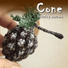 Cone toy knitting pattern, new year and Christmas decor, farmhouse decor, small knitted gifts, realistic cone tutorial.jpg