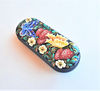 bright floral russian eyeglass case hand painted