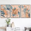 Three abstract prints in beige tones can be downloaded 3
