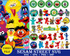 Sesame Monster, Cookie Monster Png Bundle, Street Monster, Red Monster Png, Monster Friends Png, Characters Png, Cut files for Cricut.jpg