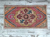 floral mat, meditation mat, pastel color mat, pretty mat, turkish area rug, boho mat, bath mat, vintage oushak rug6.jpg
