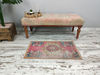 oriental rug, miniature rug, pink blue rug, vintage rug, boho decor rug, retro mat, turkish rug, organic mat, bath rug01.jpg