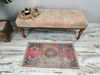 oriental rug, miniature rug, pink blue rug, vintage rug, boho decor rug, retro mat, turkish rug, organic mat, bath rug04.jpg