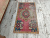 oriental rug, miniature rug, pink blue rug, vintage rug, boho decor rug, retro mat, turkish rug, organic mat, bath rug02.jpg