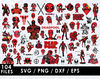 Deadpool SVG, Wade Wilson SVG, Deadpool mask SVG, Deadpool logo SVG, Marvel Comics SVG, Antihero SVG, Merc with a Mouth SVG, Chimichanga SVG, Kids' room decor S