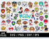 Chase SVG, Marshall SVG, Rubble SVG, Skye SVG, Rocky SVG, Zuma SVG, Everest SVG, Ryder SVG, Paw Patrol logo SVG, Paw Patrol characters SVG, Nickelodeon cartoon