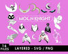 Moon Knight SVG, Marc Spector SVG, Khonshu SVG, Moon Knight logo SVG, Marvel Comics SVG, Superhero SVG, Comic book character SVG, Moon Knight emblem SVG, Cresce