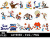 Space Jam SVG, Tune Squad SVG, LeBron James SVG, Bugs Bunny SVG, Daffy Duck SVG, Lola Bunny SVG, Basketball cartoon SVG, Space Jam characters SVG, Looney Tunes