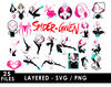 Spider Gwen SVG, Gwen Stacy SVG, Spider-Woman SVG, Marvel character SVG, Web-slinger SVG, Spider-Gwen logo SVG, Superheroine cartoon SVG, Spider-Gwen mask SVG,