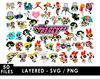 The Powerpuff Girls SVG, Blossom SVG, Bubbles SVG, Buttercup SVG, Cartoon Network SVG, Powerpuff Girls characters, Superhero cartoon SVG, Girls' room decor SVG,