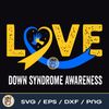 Love Support Down Syndrome Png, Down Syndrome Awareness Month Png, Syndrome Awareness Sublimation Design.jpg