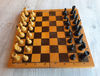 small chess pieces medium chess board set soviet